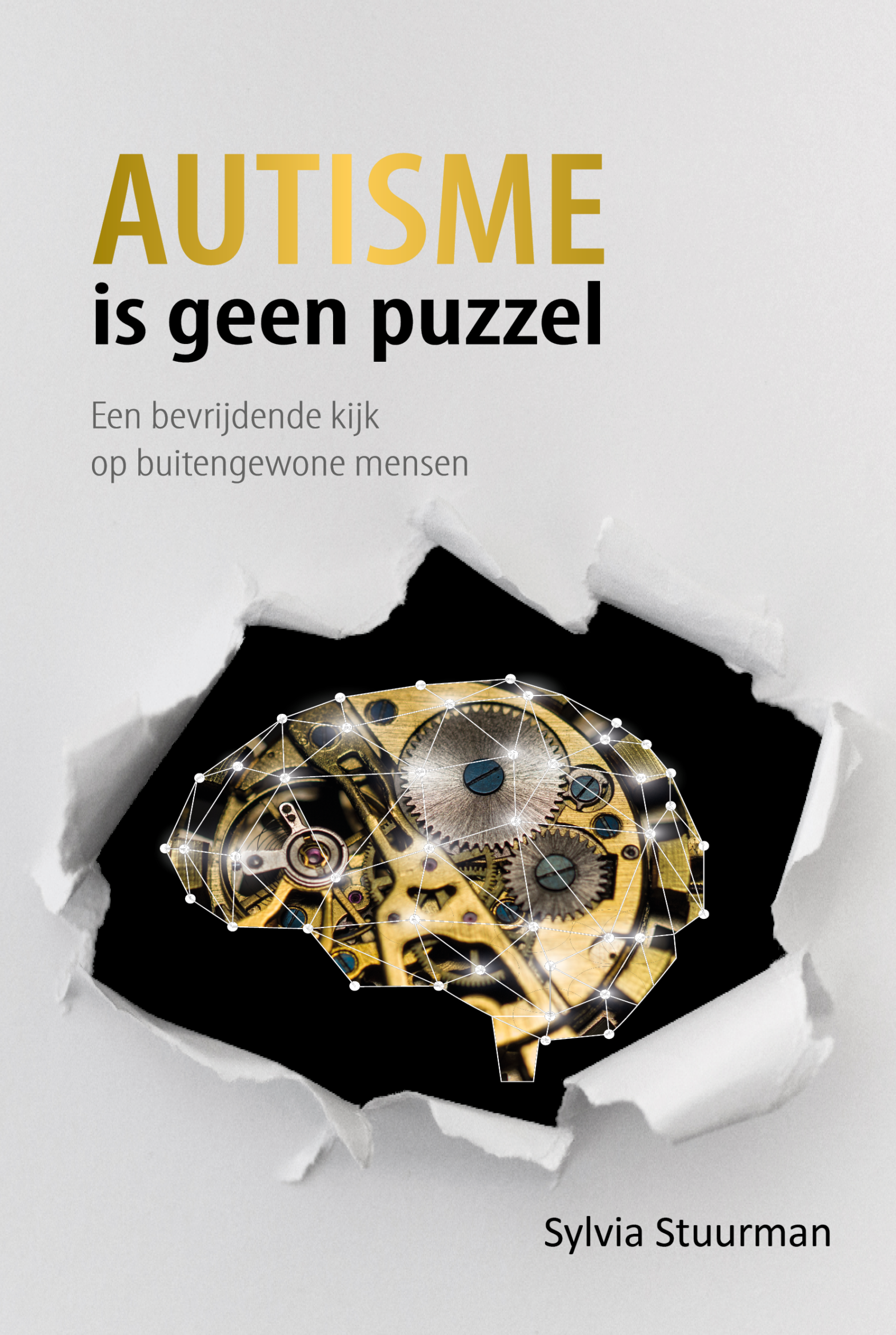 uurwerk in de vorm van een brein